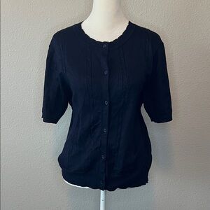 Urban Coco Cable Knit Cardigan Navy Size Large